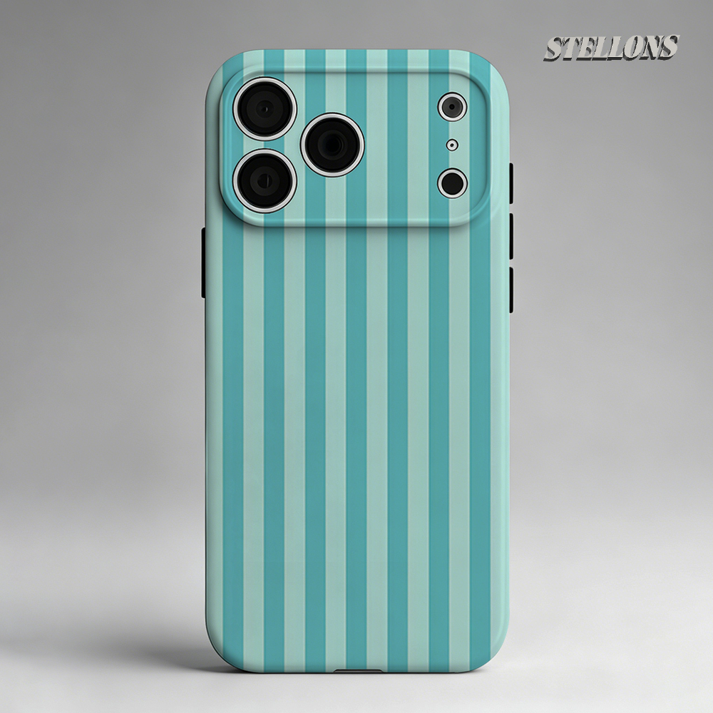 Phone Accessories And Cases - Mint Stripe Double-layer Back Cover for