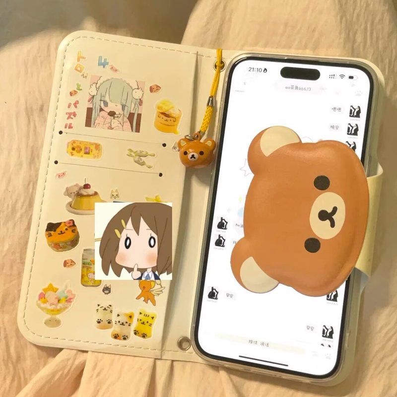 Rilakkuma Cute Cartoon Flip Le - огляд і ціна Phone Accessories Box Set