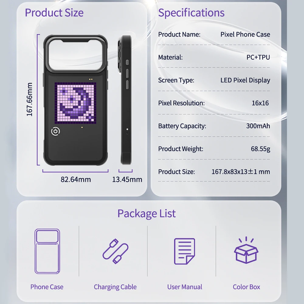 DIY Mode with APP Image Screen - огляд і ціна Phone Accessories And Cases
