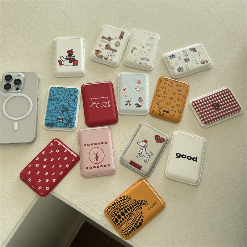 Cute Cartoon PU Leather Magnet - огляд і ціна Phone Accessories And Cases