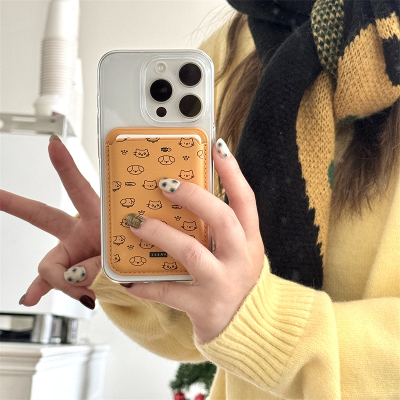 Cute Cartoon PU Leather Magnet - огляд і ціна Phone Accessories And Cases