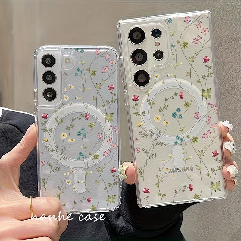 Floral Pattern Magnetic Phone  - огляд і ціна Phone Accessories And Cases