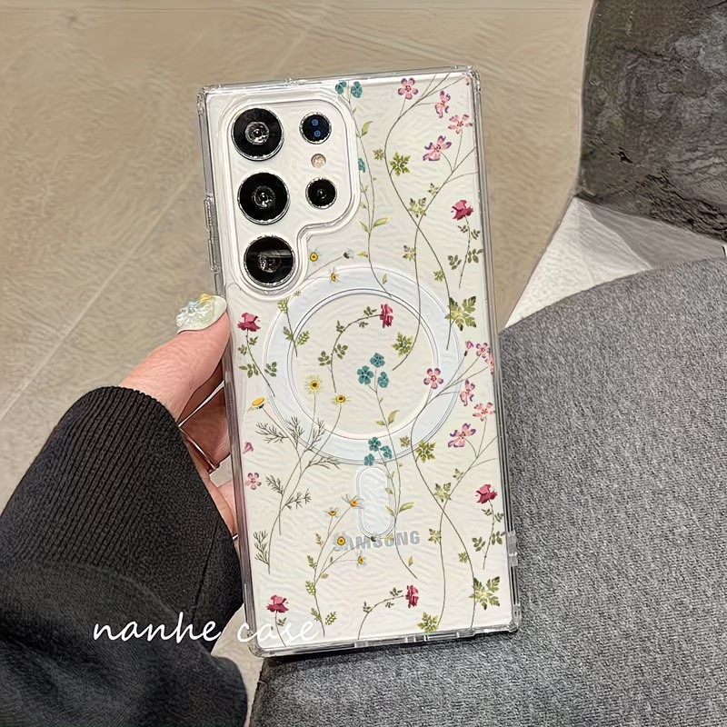 Floral Pattern Magnetic Phone  - огляд і ціна Phone Accessories And Cases