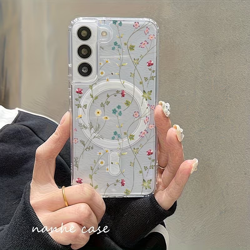 Floral Pattern Magnetic Phone  - огляд і ціна Phone Accessories And Cases