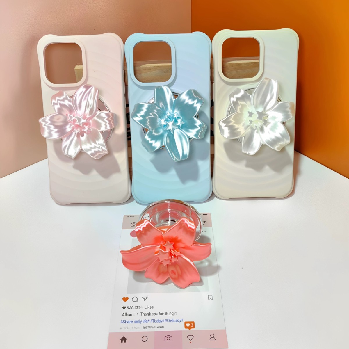 Glossy Pearl Lily Flower Magne - огляд і ціна Phone Accessories And Cases