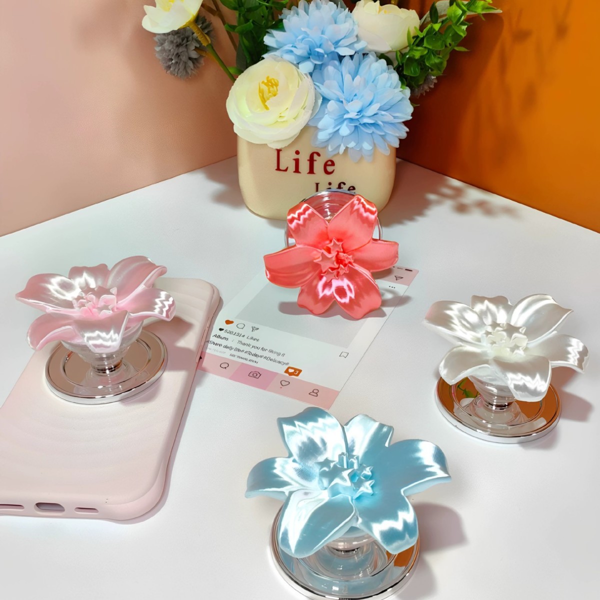 Glossy Pearl Lily Flower Magne - огляд і ціна Phone Accessories And Cases